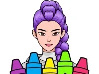 kpop hunter coloring image